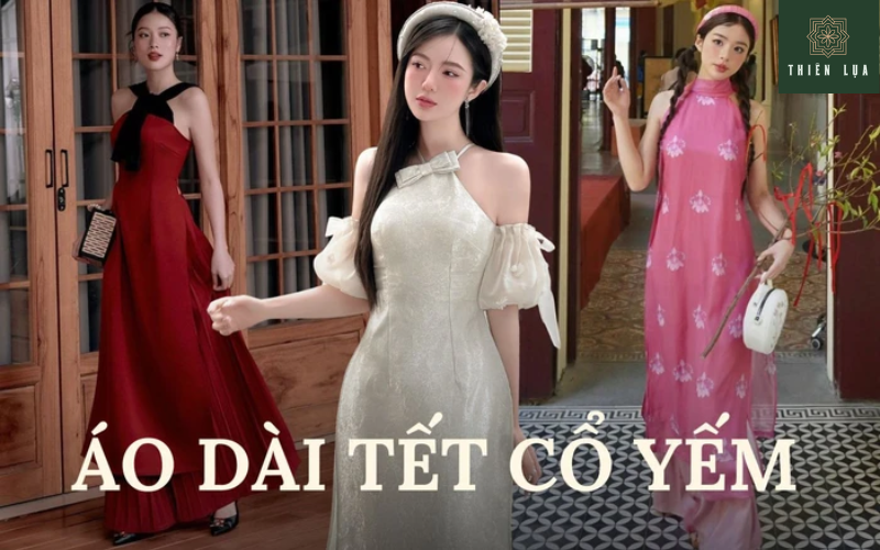 Áo Dài Cổ Yếm Cách Tân